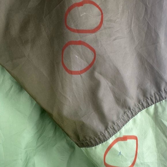 The Great x Eddie Bauer Rain Anorak Jacket Coat XXL 2X Windbreaker Hood Green - Picture 5 of 9